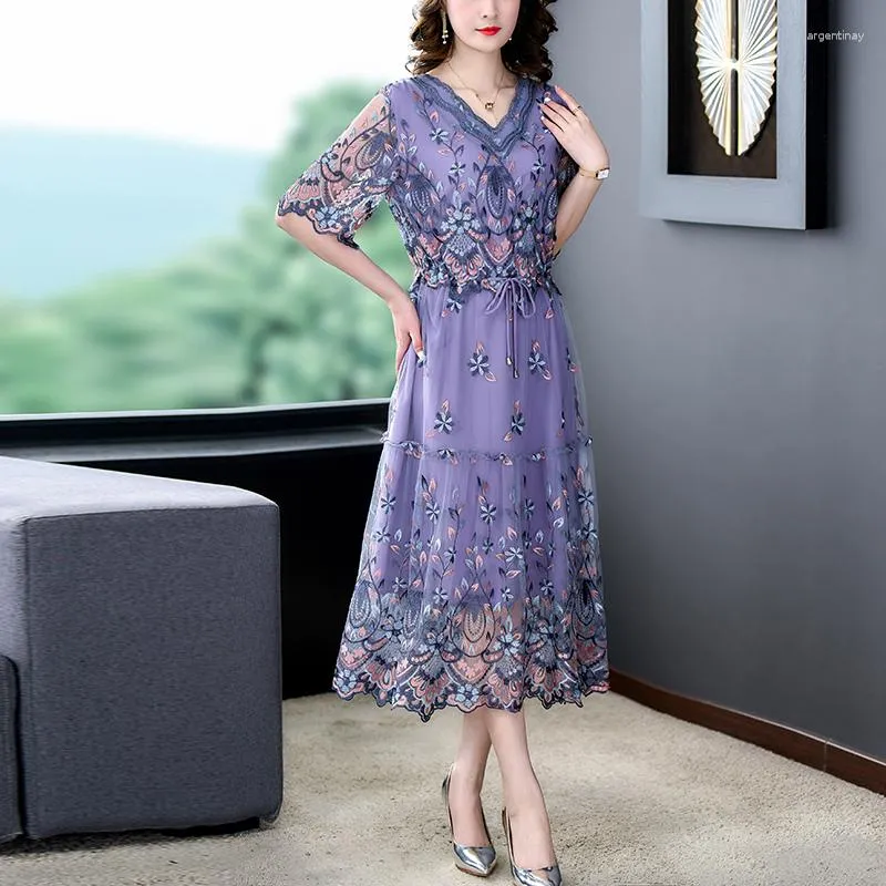 Dresses for Women 2023 Spring Summer Silk Dress Large