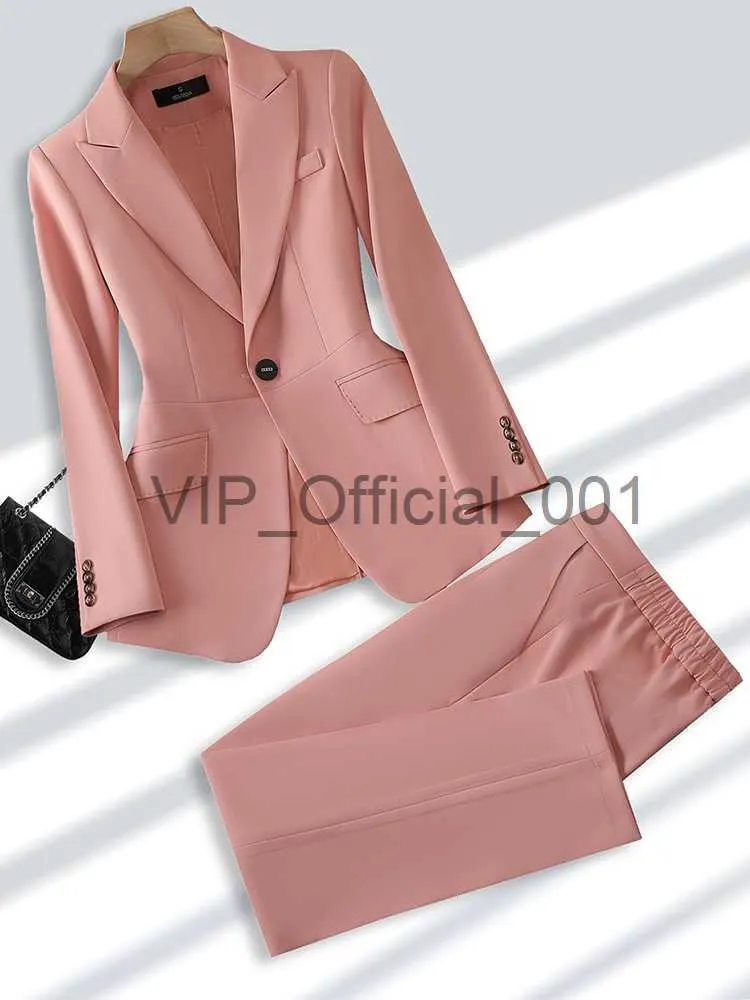 Womens Formal Pant Suit In Beige, Khaki, And Pink Perfect For Office And  Business Office Wear For Ladies Style X0823 From Vip_official_001, $41.57