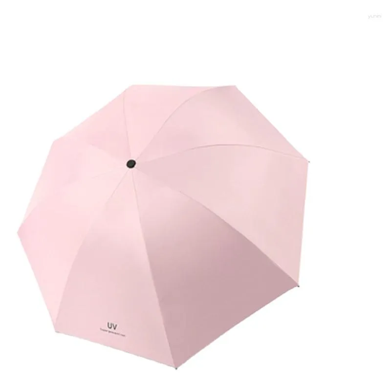 Umbrellas Folding Portable Mini Umbrella Uv Protection Women Small Cute Beach Sunshades Windproof Guarda Chuva Rain Gear