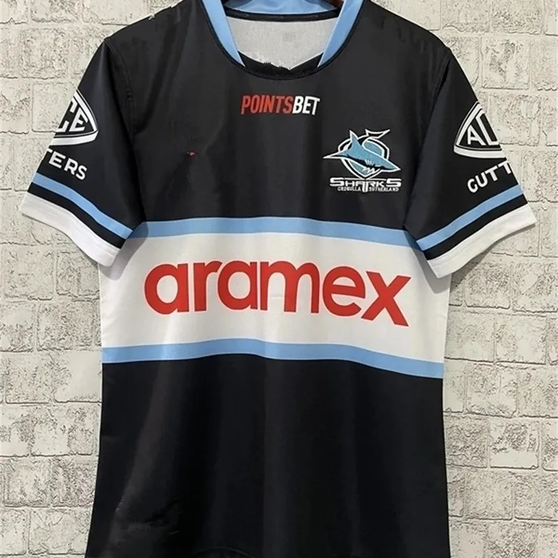 Outros artigos esportivos 2023 Cronulla tubarões fora de rugby camisa size s m l 3xl 4xl 5xl 230822