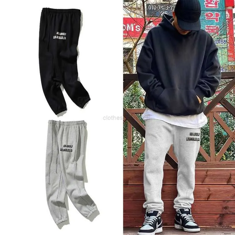 Projektanci swobodne spodni streetwear spusty spodnie dresowe spustowe spodni sanitarne Piekiet Zapytaj Trend Men's Leggingi mgły swobodne wszechstronne spodnie