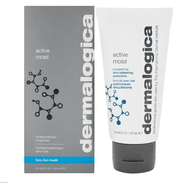 100ML Dermalogica active moist moisturizer Creams Skin Care 100ml Face Cream Cosmetics Fast Free Shipping Face Care High Quality Lotion free shipping