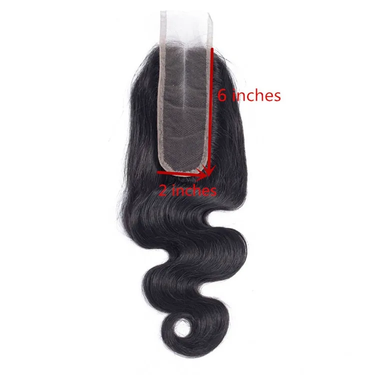 11a onda corporal 100% Virgin Human Hair Pacotes mais transparentes 2x6 fechamento de seda não processada Extensões de cabelo humano