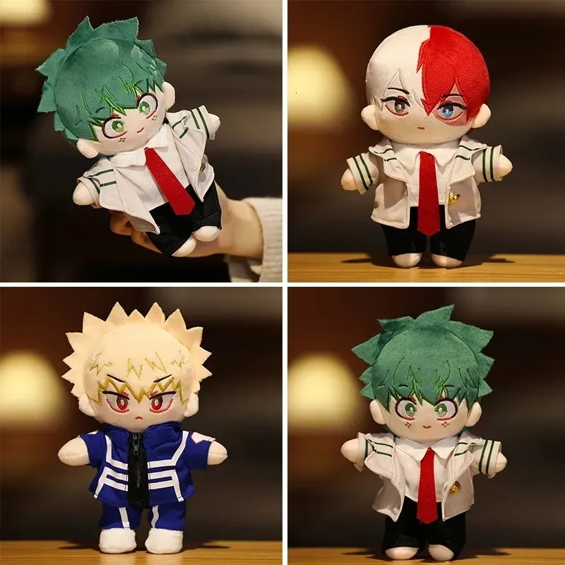 Plyschdockor 20 cm min hjälte akademi leksaker fyllda anime midoriya izuku bakugou katsuki todoroki s o mjuk kudde barn present leksak 230823