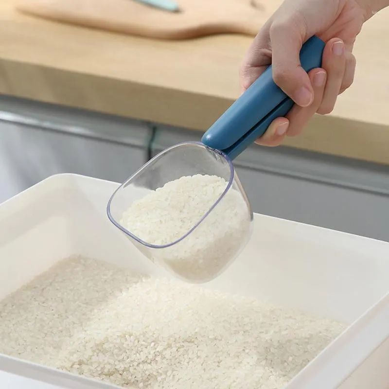 Mätverktyg Ly Kitchen Rice Spoon Multifunktion Kornmjöl med skala Stor kapacitet Lätt att tvätta ABS-materialhandtag