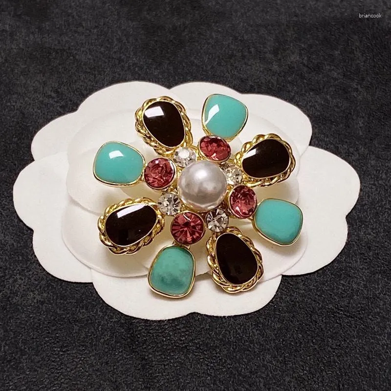 Brooches Pretty Elegant Brooch In French Turquoise