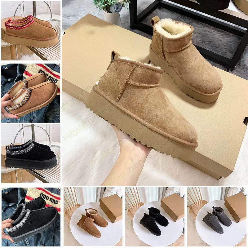 new fluffy snow boots mini women winter australia platform ug boot fur slipper wool shoes ankle sheepskin real leather casual outside classic uggskid