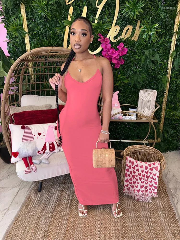 Summer Chic: Womens Sleeveless Bodycon Pink Bodycon Maxi Dress In Sexy White,  Black, And Pink For Parties And Clubs From Julia_dress, $35.6 | DHgate.Com