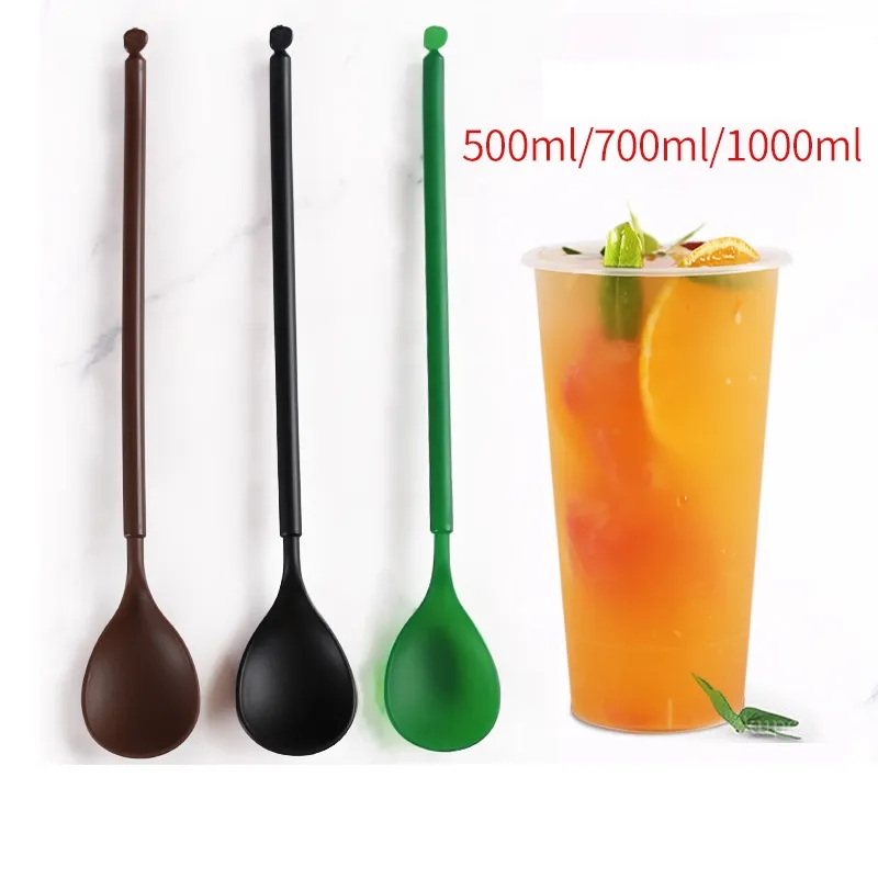 Plastic Ice Cream Spoons: 1000 Long Handle Spoons For... 