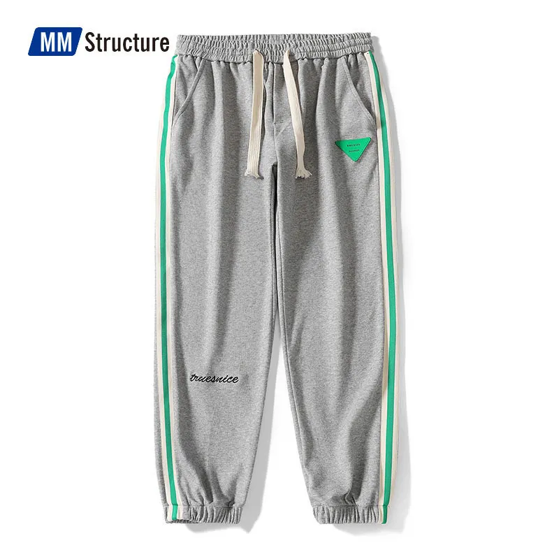 Chándales para hombres Pantalones de jogger urbanos Hombres Tendencia de alta calidad Pista suelta Pantalones con cordón de primavera Estilo universitario Cómodo gimnasio 230823