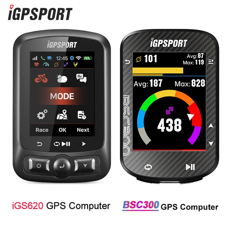 Bike Computers Igpsport IGS620 BSC300 GPS Cycling Computer Portugiesischer Navigation Tachometer Herzfrequenz -Monitor Outdoor -Zubehör 230823