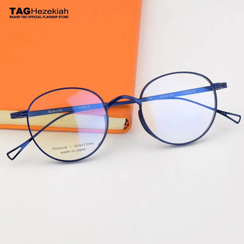 Mode Sonnenbrillen Frames Retro Round Gläser Rahmen Männer Optische Myopie verschreibungspflichtige Square Brille