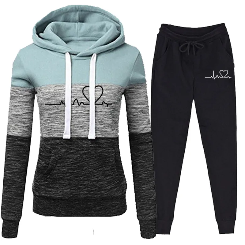 Womens Casual Tracksuit Set With Sweatshirt And Hoodie Primark