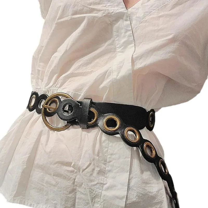 Cinture MXMB Punk Belt Belt Cintura Fibbia Filla Costume per abiti avvolgenti Harter Wide Abito Mini Scapace Jeans