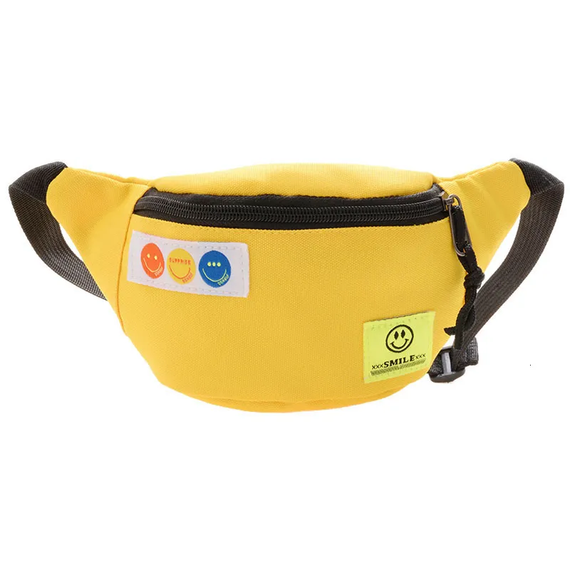 Rugzakken crossbody tas voor kinderen taille tas jongen meisje kinderen met glimlachende gezicht koele meisjes verstelbare riem casual schoudertassen 230823