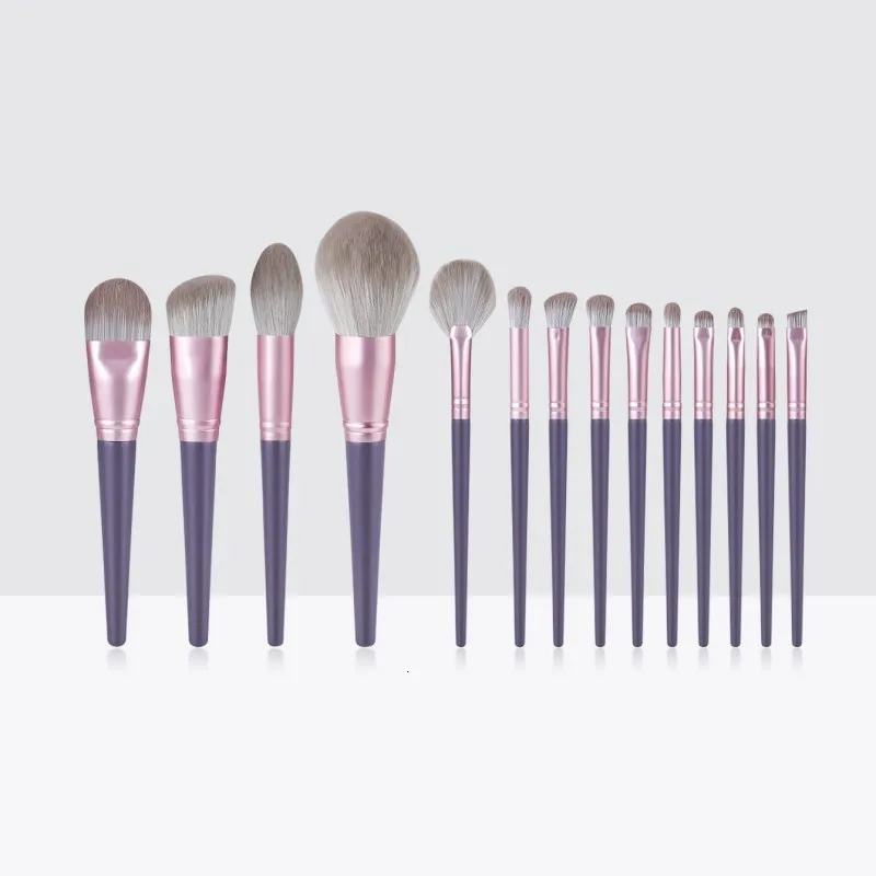 Makeup Tools 14PCSSet Powder Brushes Angled Sculpting Liquid Foundation Make Up Brush Eyeshadow Eye Lash Roller Concealer Beauty Tool 230822