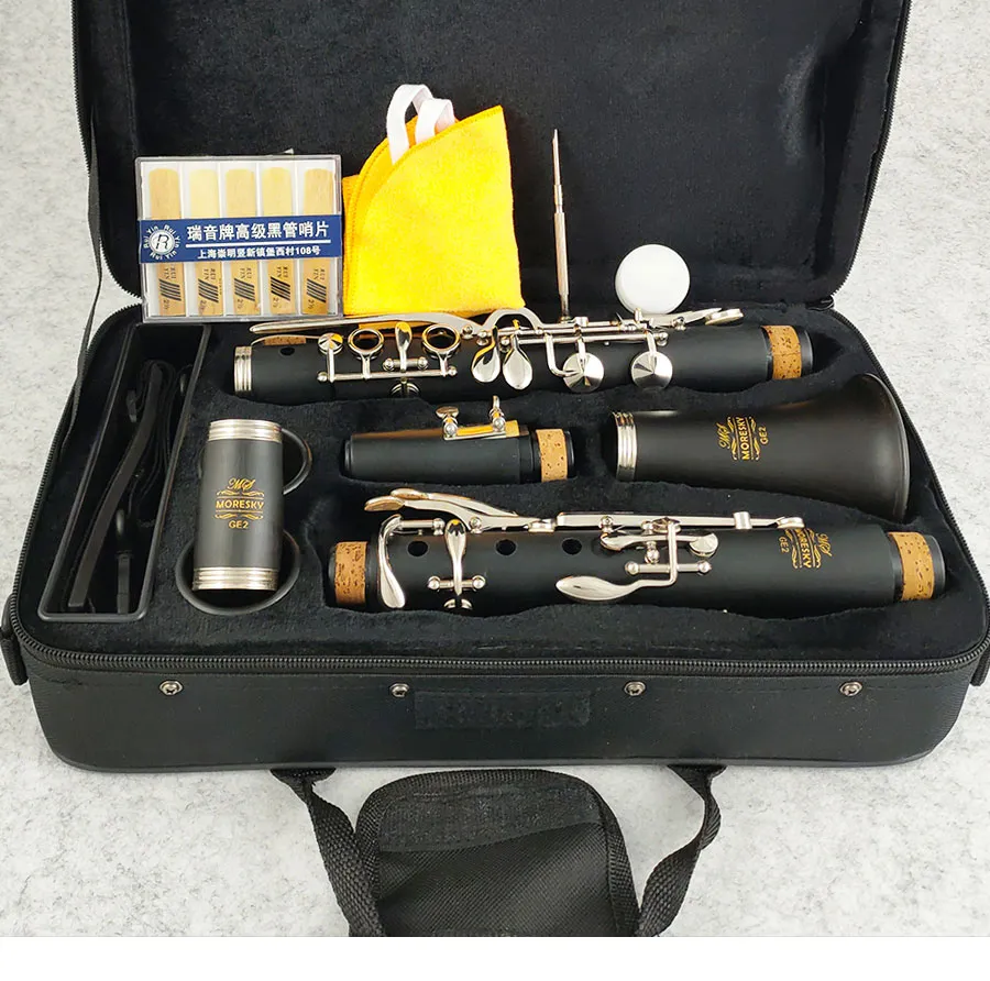 Clarinete alemán Oehler Bb baquelita 14 teclas Clarinete turco Sib Klarnet MORESKY GE2