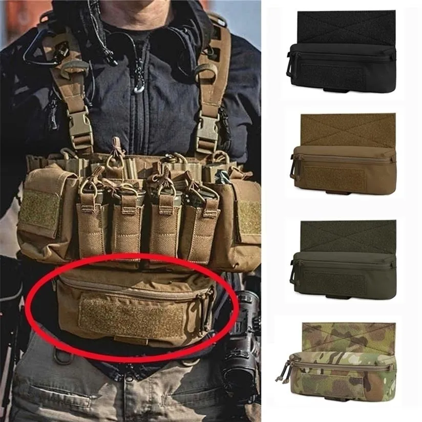 Outdoor Bags Tactical Vest Dangler Drop Pouch Mini Abdominal Dump Fanny ...