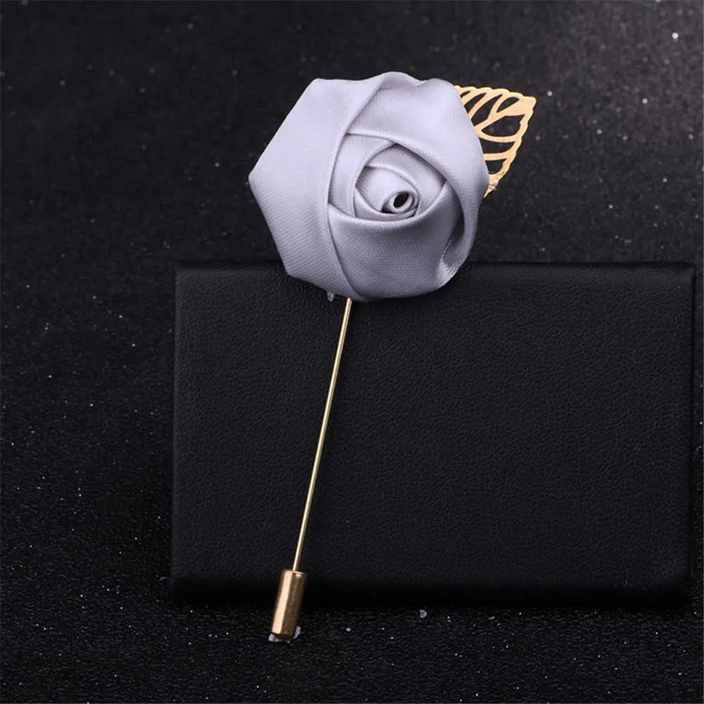 Flower Brooch Pins Ticker For Mens Suit Available Fabric Ribbon Tie Pin  Solid Color Lapel Pin For Womens Suits X0822 From Hobo_designers, $7.4