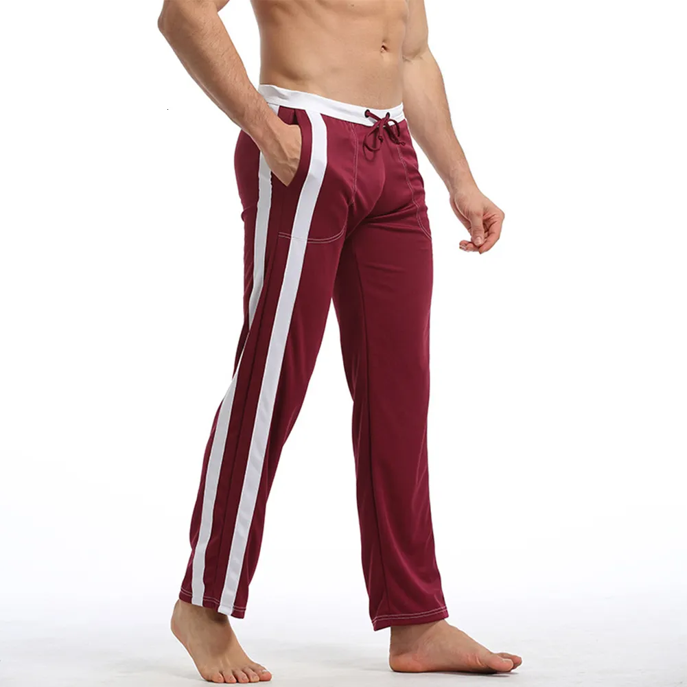 Survêtements pour hommes Mode Pantalon de plein air respirant à séchage rapide Pantalon de sport Gym Active Pyjama Pantalon de survêtement Jogger Pantalon à rayures latérales Vêtements pour hommes 230823