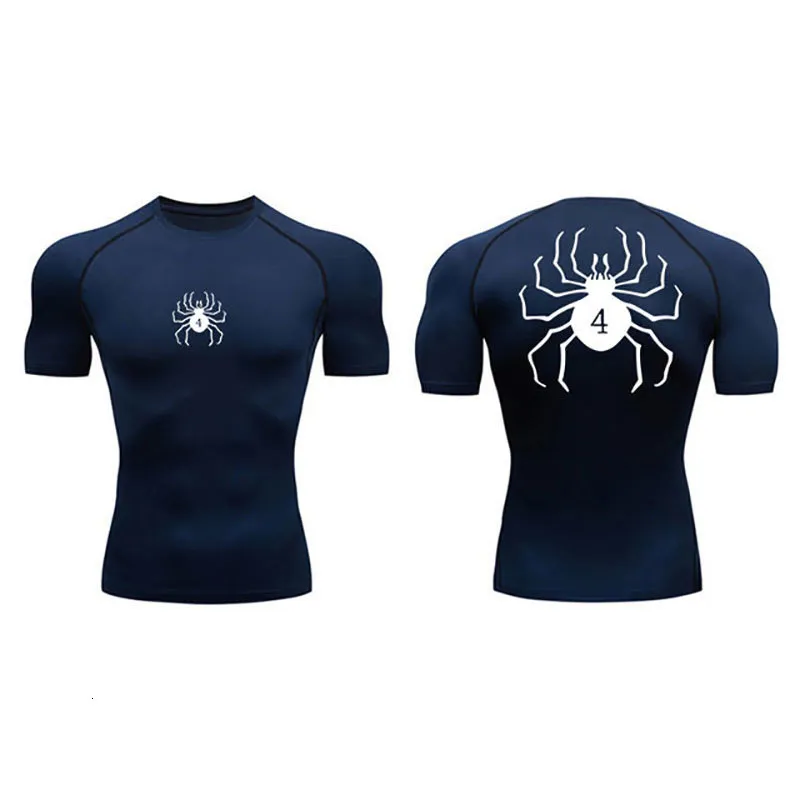 Men's T-Shirts Anime Hunter X Hunter Compression Tshirt Quick Dry Running Gym Fitness Tight Sportswear Summer Breathable Spider Short Sleeve 230823