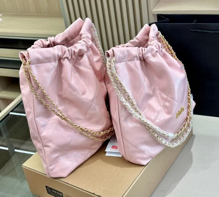 Designer Leather Tote Bag With Silver Chain Large Grand Seasalt Bags