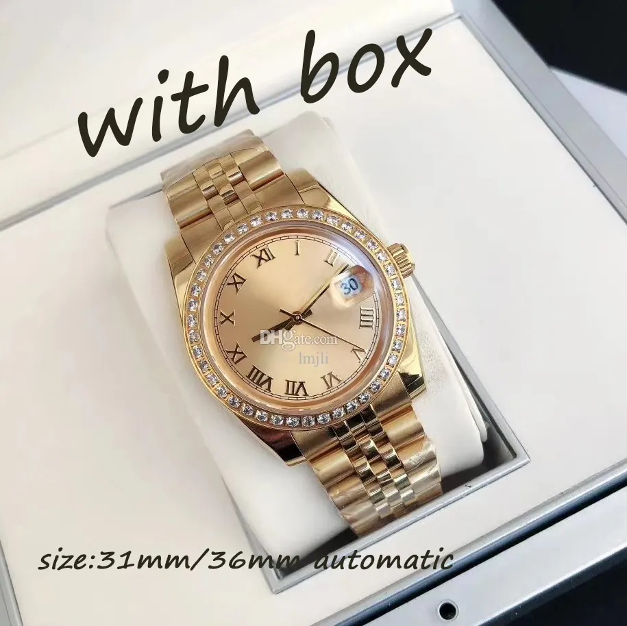 Womens Watch for ladies watch luxury watch men watch automatic movement watches designer watches for women diamond watches 31/36mm stainless steel strap