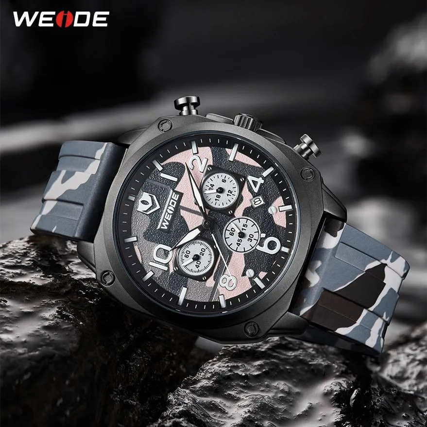 Weide Watch Top Brand Mens военный цифровой показатель Sports Silicone Strap Fashion Outdoor Стоедные наручные часы Relojes hombre269y