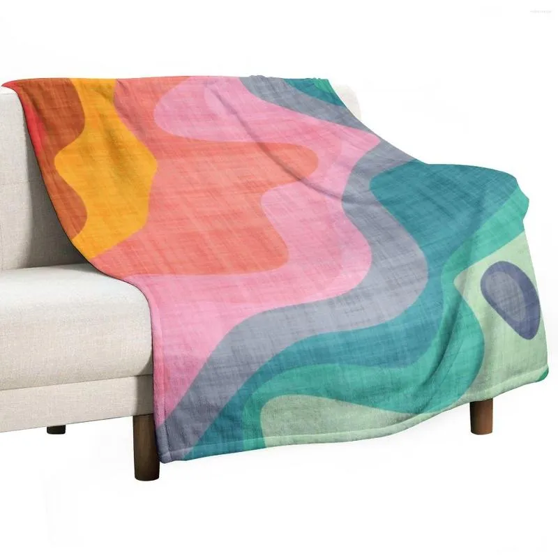 Dekens Flaouncy gooien deken voor decoratieve sofa -kind's thermische reizen