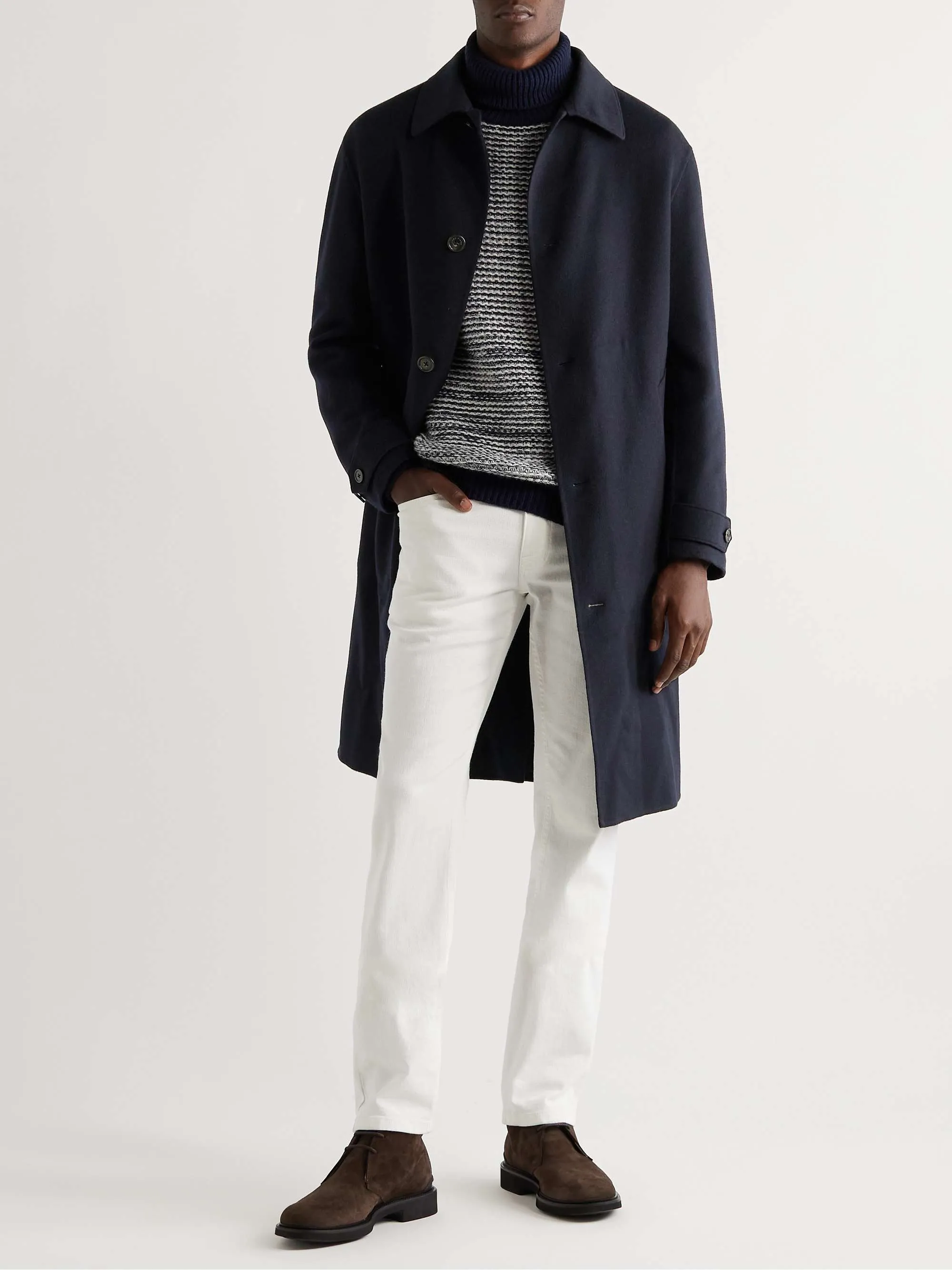 Projektant Mens Wool Blends Fashion Długie płaszcze Mężczyźni jesienne odzież wierzchnia loro piana plus kaszmirowy płaszcz kaszmiru