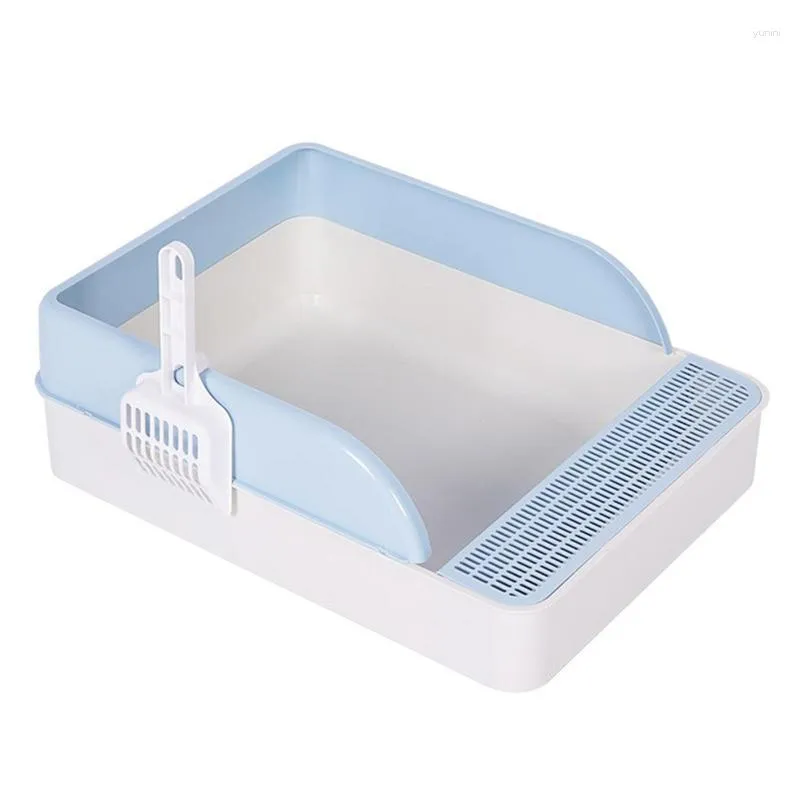 Transportadores para gatos, caja de arena cerrada para evitar fugas de arena, tamizado lateral alto duradero para gatos, bandeja de viaje para gatitos