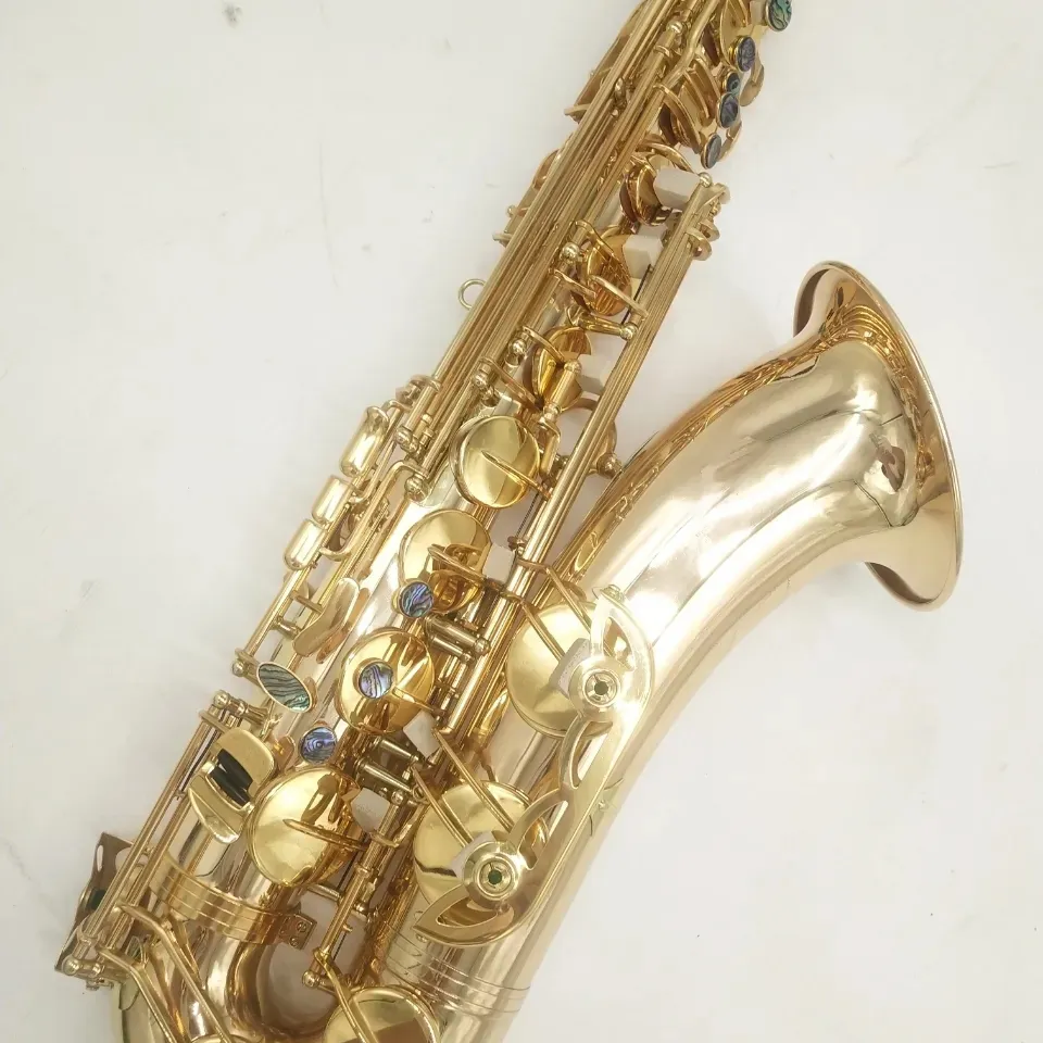 Original 802 en-till-en-strukturmodell Drop B Tone Professional Tenor Saxofonuppgradering Double-rib Abalone Key Tenor Sax