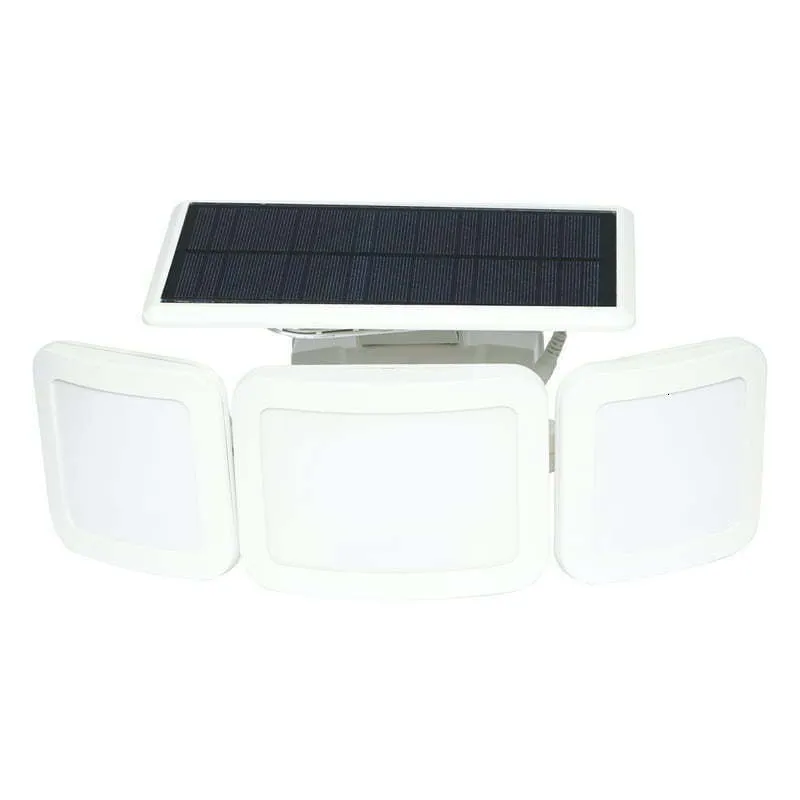 Cykelbelysning Lumen LED Triple Head Solar Security Light 55Watt Equivalent and Motion Activated 230823