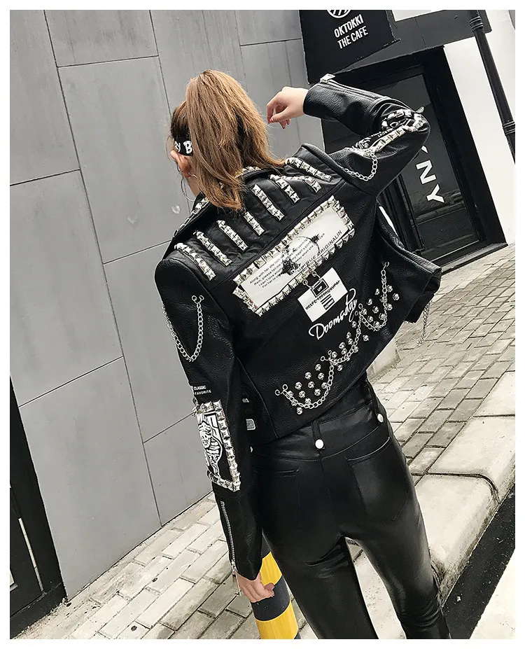 ジャケット・アウター APHRODITEGANG FAUX LEATHER JACKET FAUX