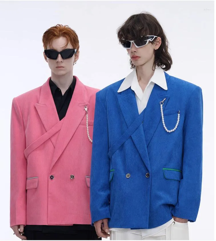 Erkek Ceket A08109 Moda Coats 2023 Pist Lüks Avrupa Tasarım Partisi Tarzı Giyim