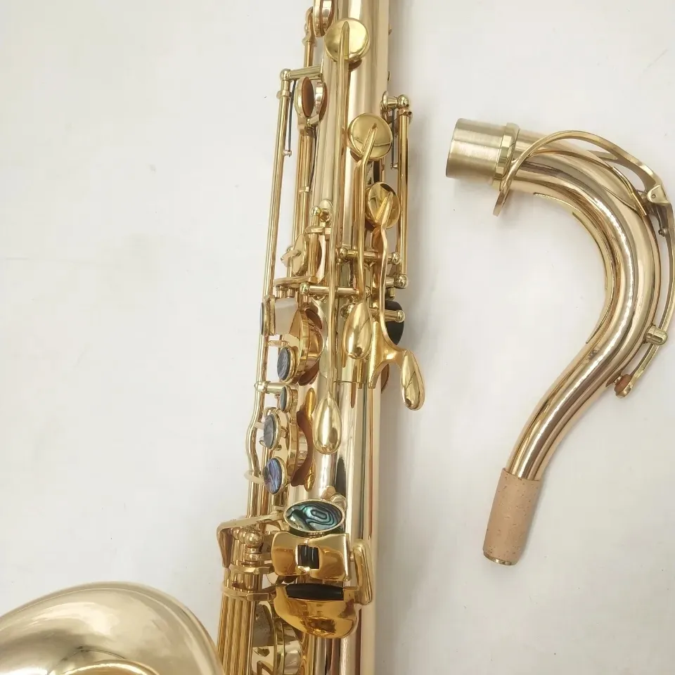 Original 802 en-till-en-strukturmodell Drop B Tone Professional Tenor Saxofonuppgradering Double-rib Abalone Key Tenor Sax