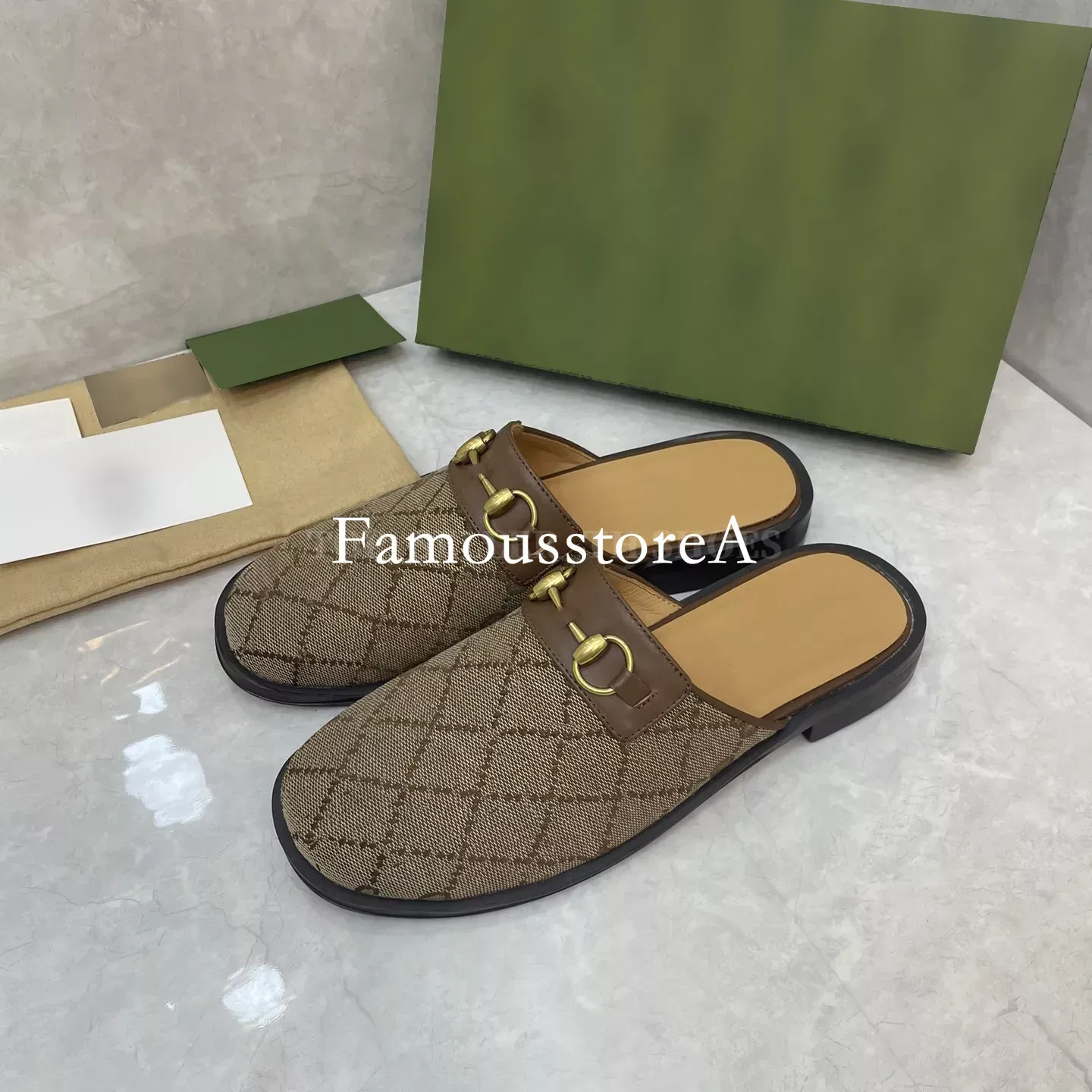 Mens designer shop mule slippers