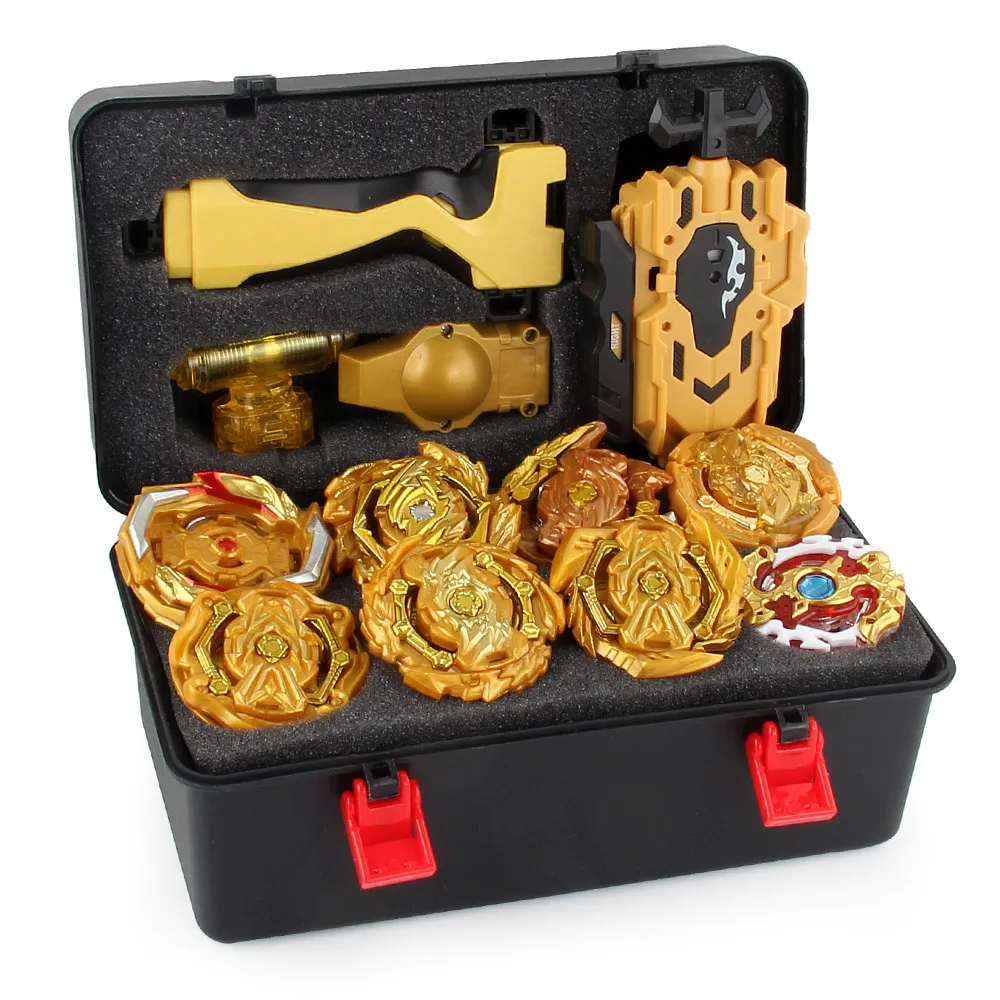 Toupie Blayblade Burst Evolution Gold Set Bey Bay Spinning Toy Lames en métal Battle Top Kit pour enfants garçons cadeau 230823