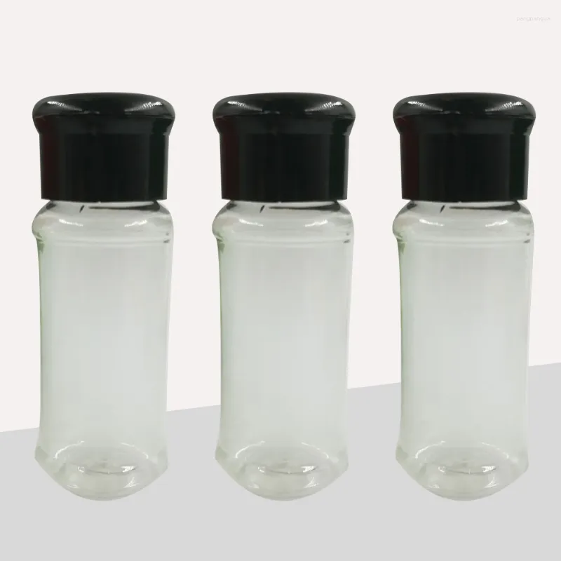 Servis uppsättningar 12 datorer Spice Jar Plastic Pepper Shakers Saltflaskbehållare Barbecue Powder Storage