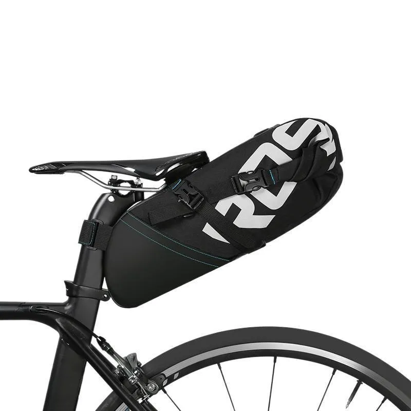 Sacoches Sacs ESLNF Roswheel Lexuan Sac de vélo de montagne Luminaire de cyclisme Grande capacité Boîte de selle de vélo étanche 230823