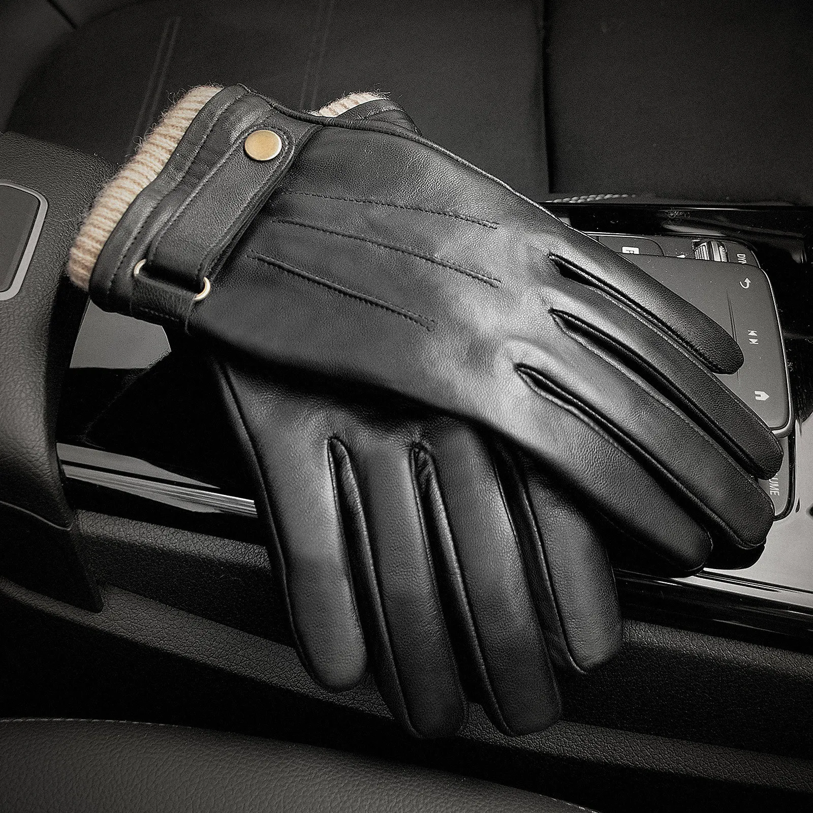 OZERO Guanti Invernali Termici Uomo, Impermeabili E Antivento, Touch Screen, Per Moto, Sci E Attività Outdoor