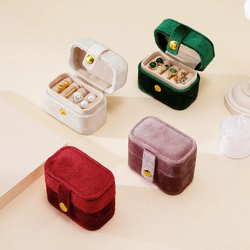 Förvaringslådor små smycken lådor bärbar resehållare arrangör display ring halsband stativ