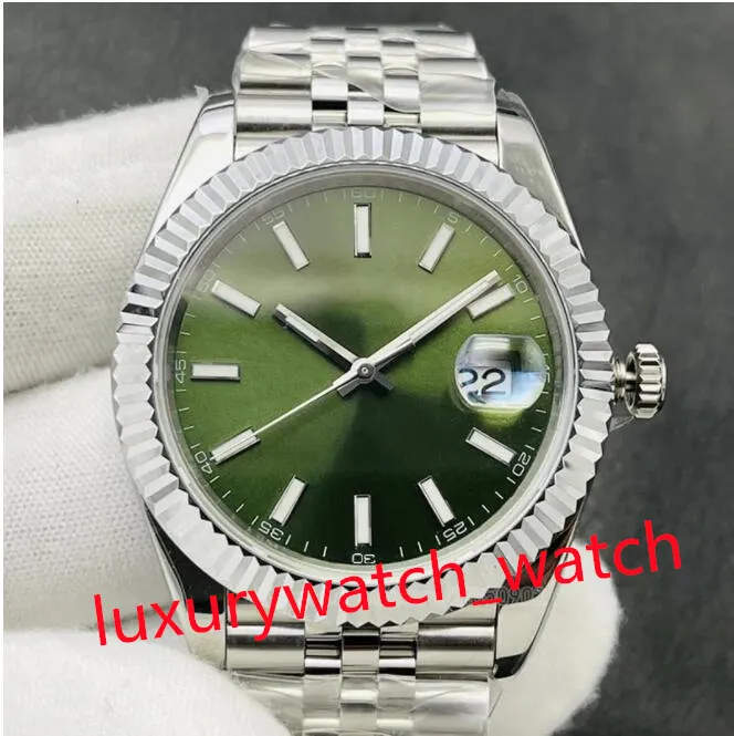 Män tittar på Datejust för mansklockor Arabiska Wimbledon Roman Dial Black One eller Two Tone Date Just Jubilee Armband 41mm Watches Wristwatch Oyster Sapphire Waterproof