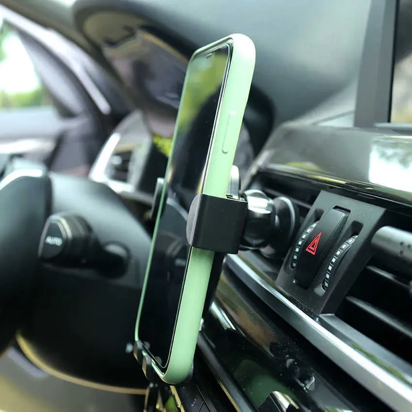 Carro celular suporte para suporte para suporte de carro de carro de suporte de suporte de suporte de clipe de ar -veículo suporte de carro para vários modelos de telefone