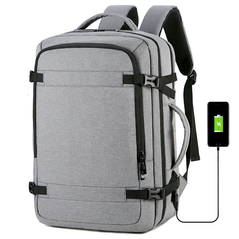Schultaschen, erweiterbare Lade-Handrucksäcke für Männer, wasserdichter Business-Rucksack, große Kapazität, Reise-Laptop-Tasche, Mochilas 230823