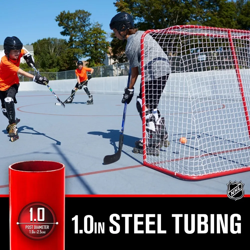 Tube en acier de but de hockey sur air de 54 pouces avec filet robuste et durable pour l'extérieur 230822