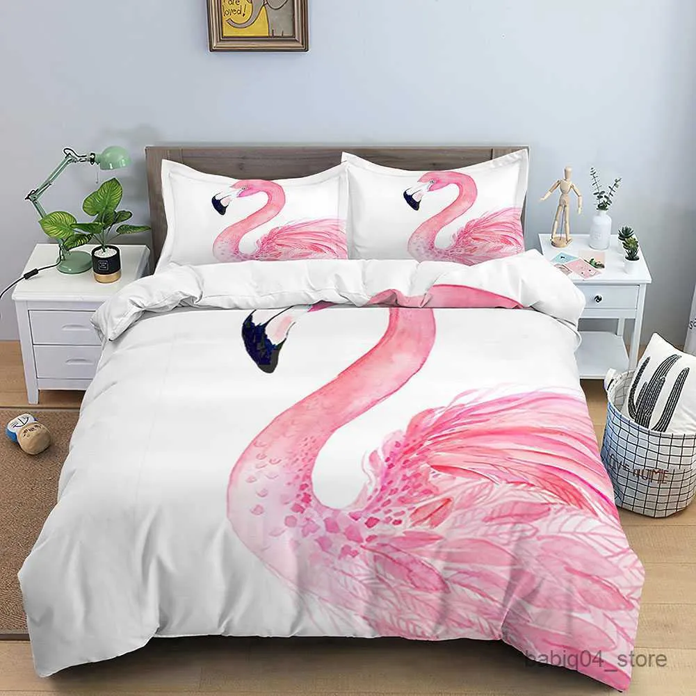 Bedding sets Duvet Cover Tropical Leaves Twin Bedding Set Luxury Quilt Cover With Zipper Closure 2/3pcs Size Comforter Cover R230901