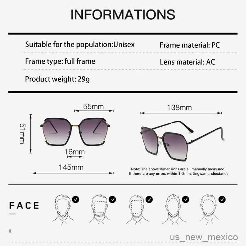 Retro Square Idee Sunglasses For Men For Women And Men Oversized