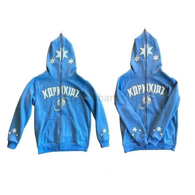Heren Hoodies Print goth Punk Sweatshirt heren hoodies Sport Jas Pullover Gothic Lange Mouw Oversized hoodie jas L0823