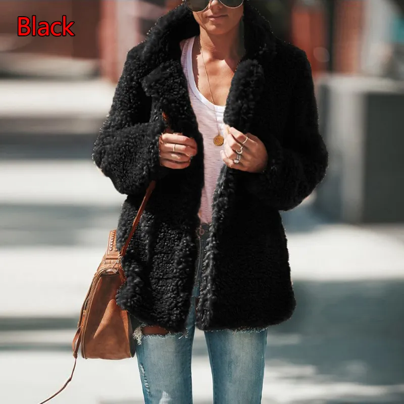 Soft Lamb Fur Faux Primark Teddy Coat Warm Winter Overcoat For